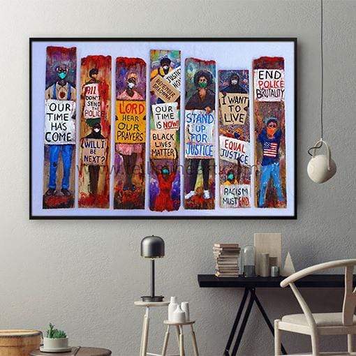 Afrocentric Best Canvas Prints Abstract Black Canvas Art Print African American Girl African Man Wall Appealing Canvas Home Decoration