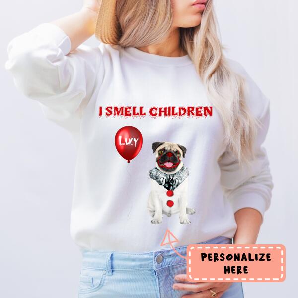 Personalized Dog I Smell Children Halloween Sweatshirt