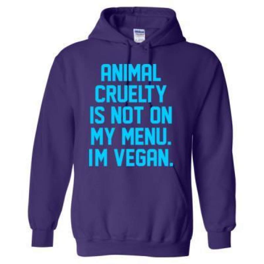 AGR Animal Cruelty Is Not On My Menu Im Vegan – Heavy Blend™ Hooded Sweatshirt