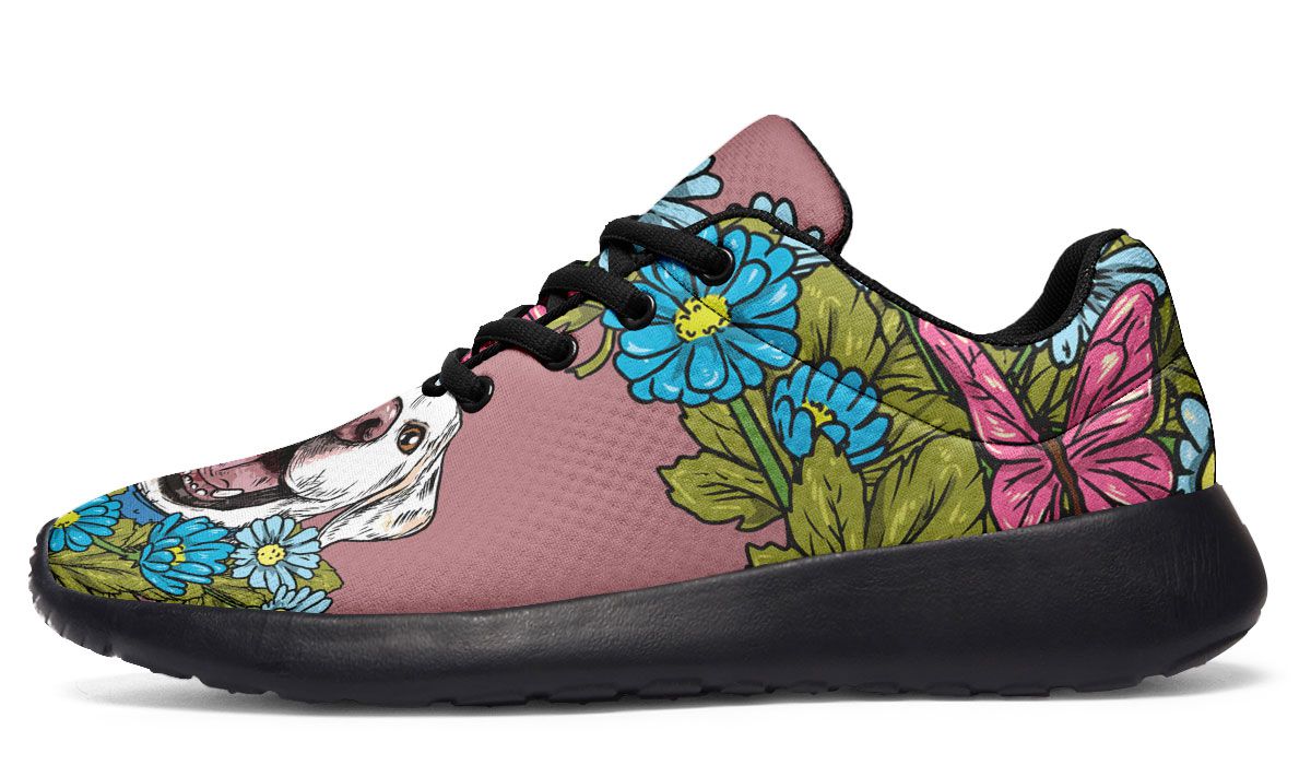Illustrated White Labrador Retriever Sneakers-Clearance
