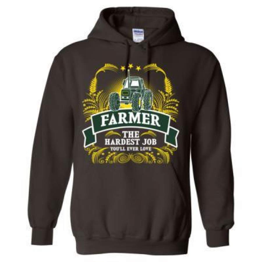 AGR Farmer The Hardest Job You Will Ever Love – Heavy Blend™ Hooded Sweatshirt