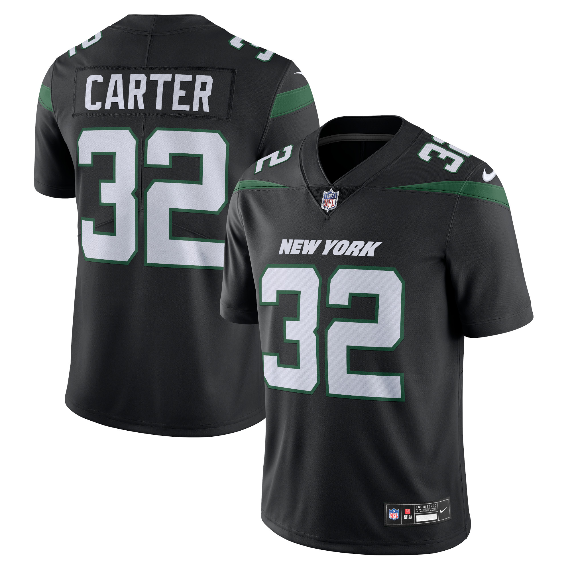 Michael Carter New York Jets Vapor Untouchable Limited Jersey – Black