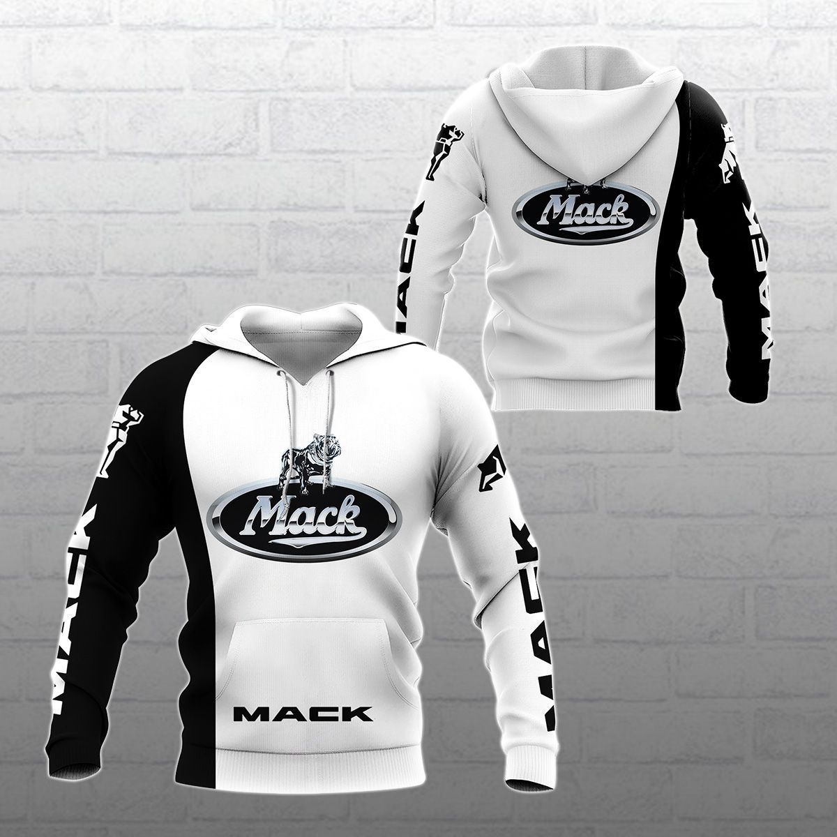 3D All Over Printed Mack BDA-HL Shirts Ver1 (White&Black)