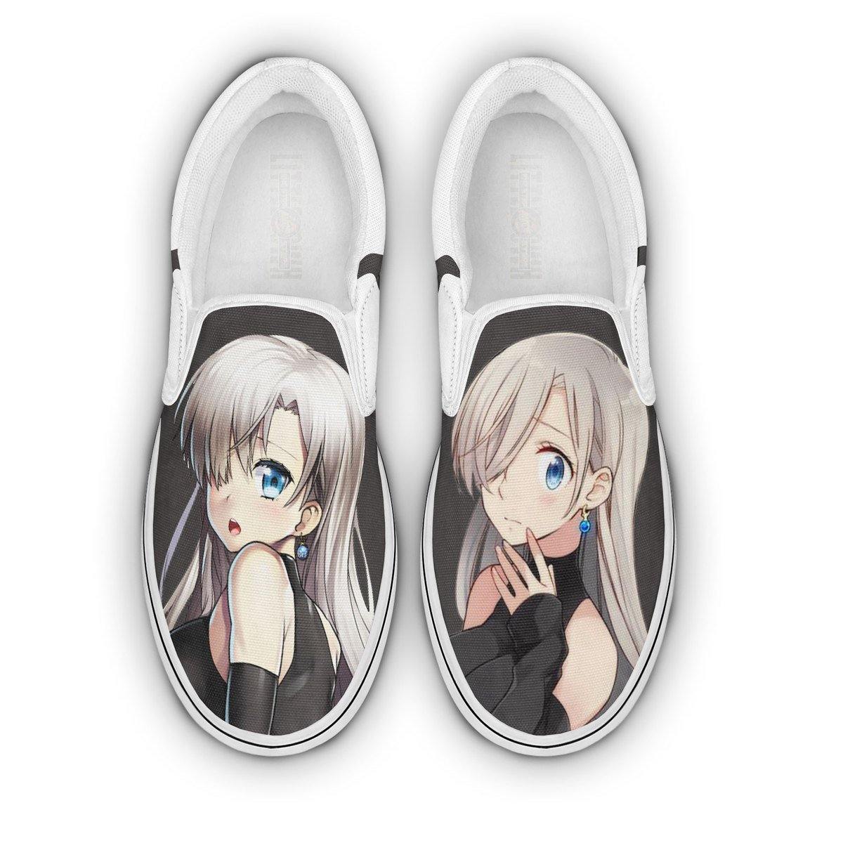 The Seven Deadly Sins Elizabeth Liones Shoes Custom Anime Classic Slip-On Sneakers