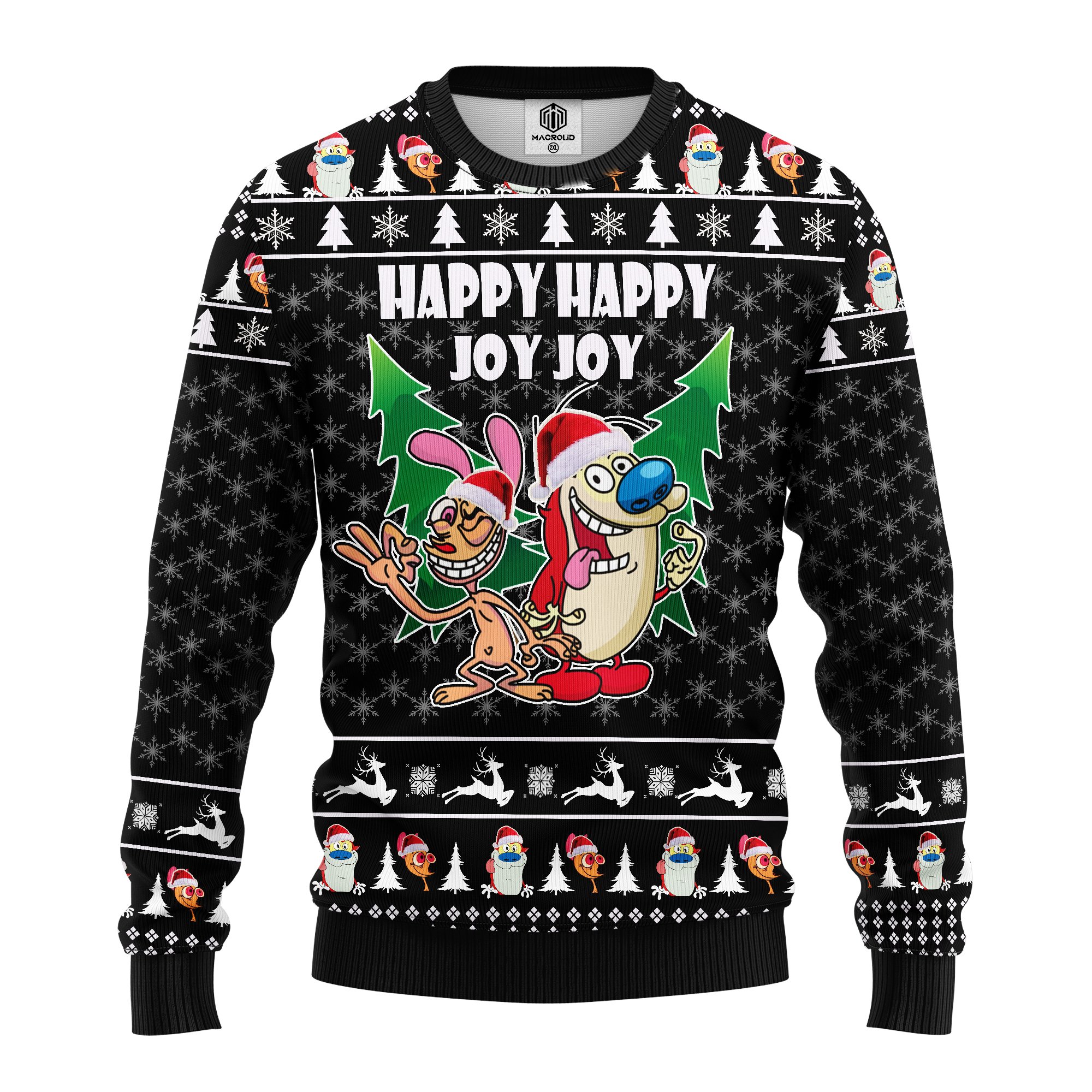 The Ren & Stimpy Show ugly christmas sweater – Amazing Gift idea – thanksgiving gift