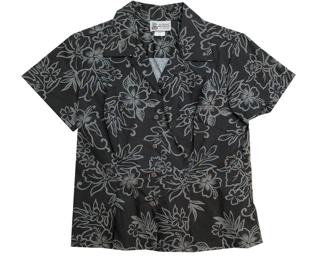 Island Stealth Black Fitted Hawaii Shirt Ha34871