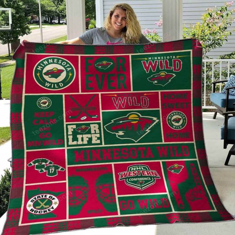 Minnesota Wild Ver2 Blanket TH2906 Quilt