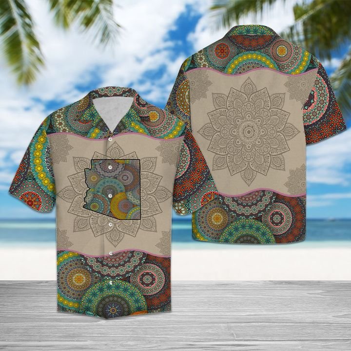 Awesome Arizona Mandala Hawaiian Shirt Summer Button Up For Men, Women, Couple