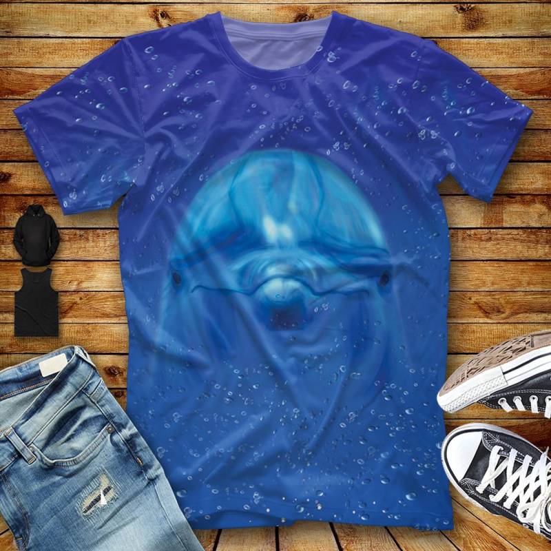 Cute Dolphin H26611 – Unisex Tshirt 3D