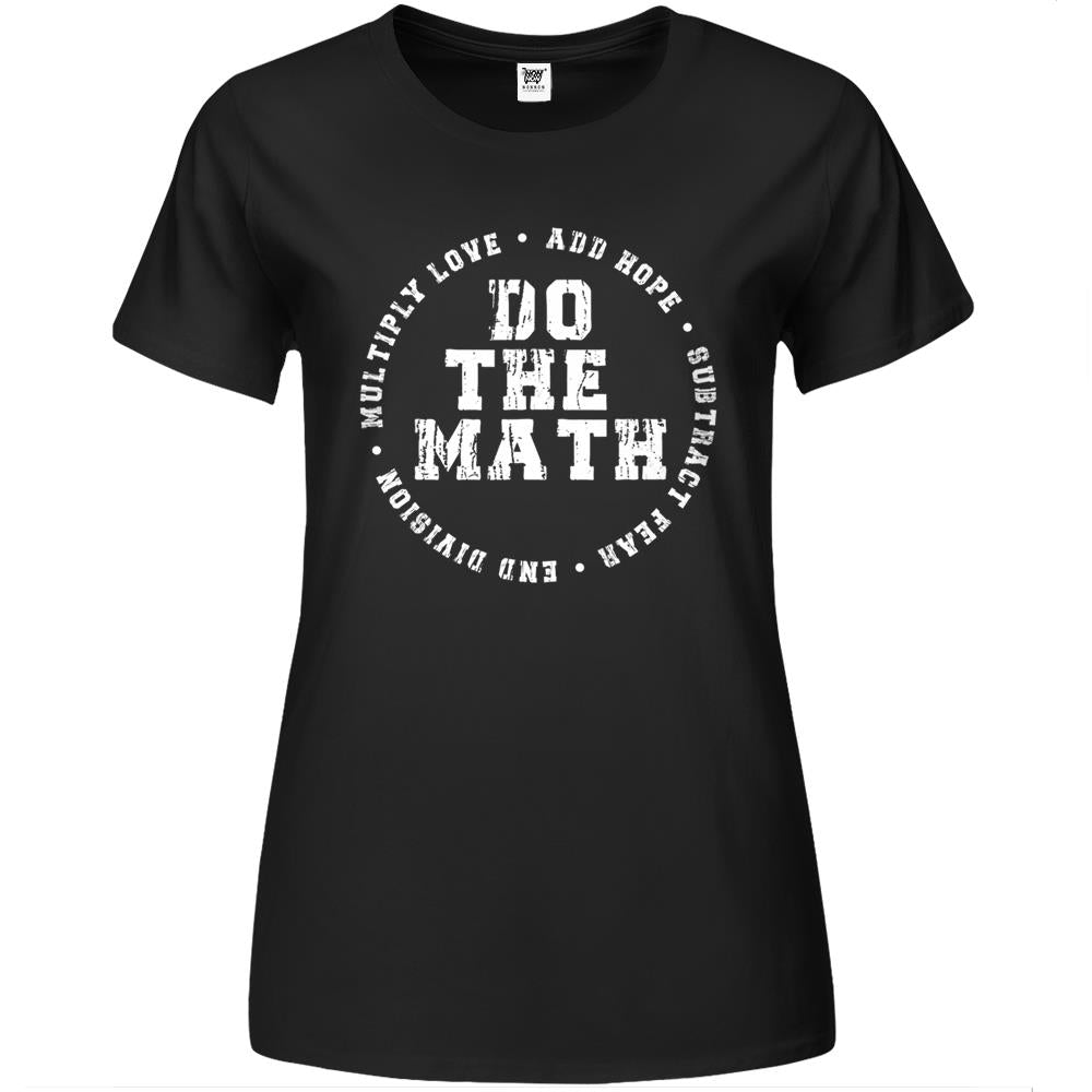 Do The Math X Love Add Hope Slogan Gift For Women Girls Man Premium Womens T Shirts