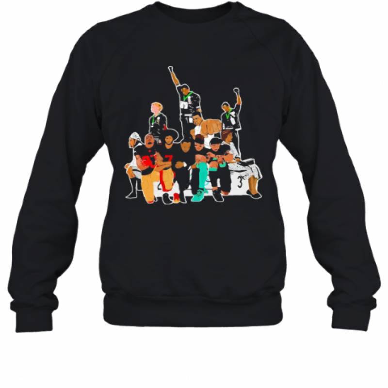 Colin Kaepernick 1968 Olympics Black Power Peaceful Protest Football Sweatshirt