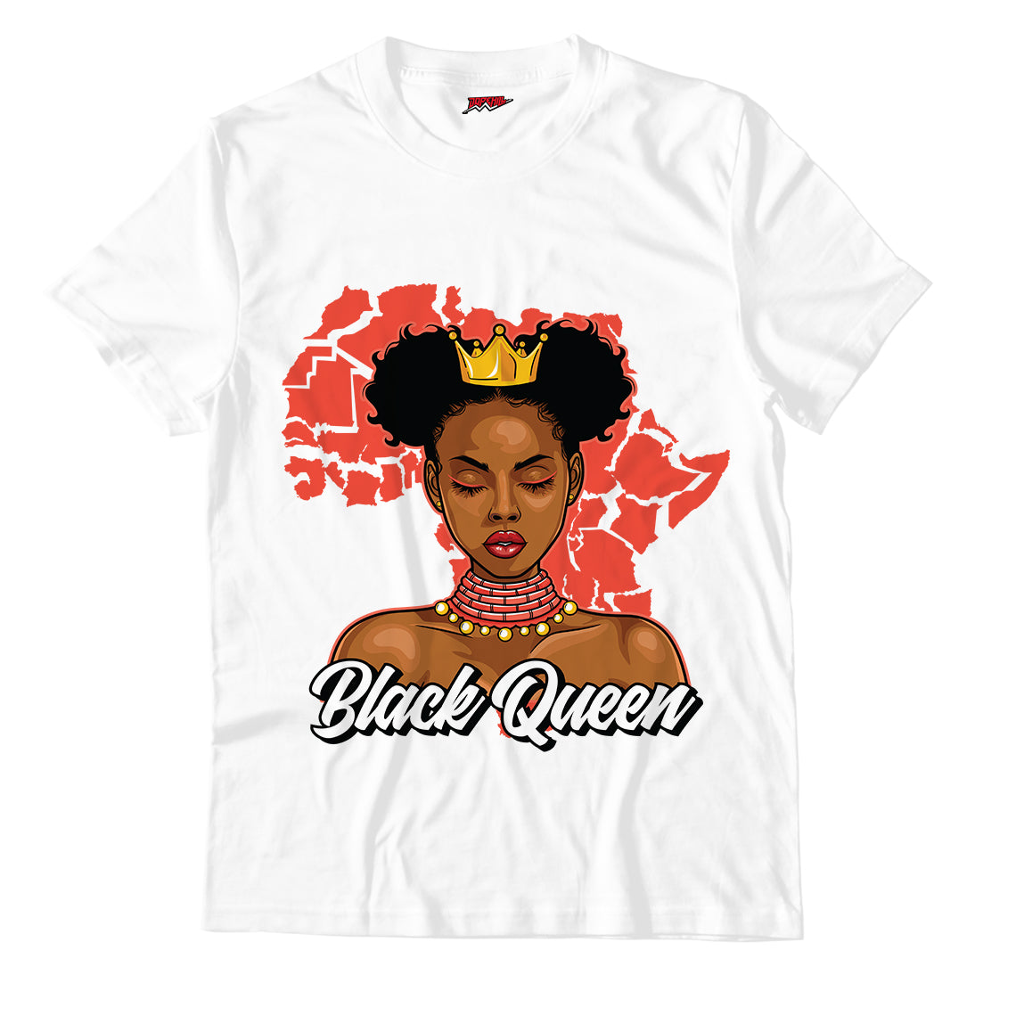 Black Queen Unisex Tshirt Match Aj1 Mid Turf Orange