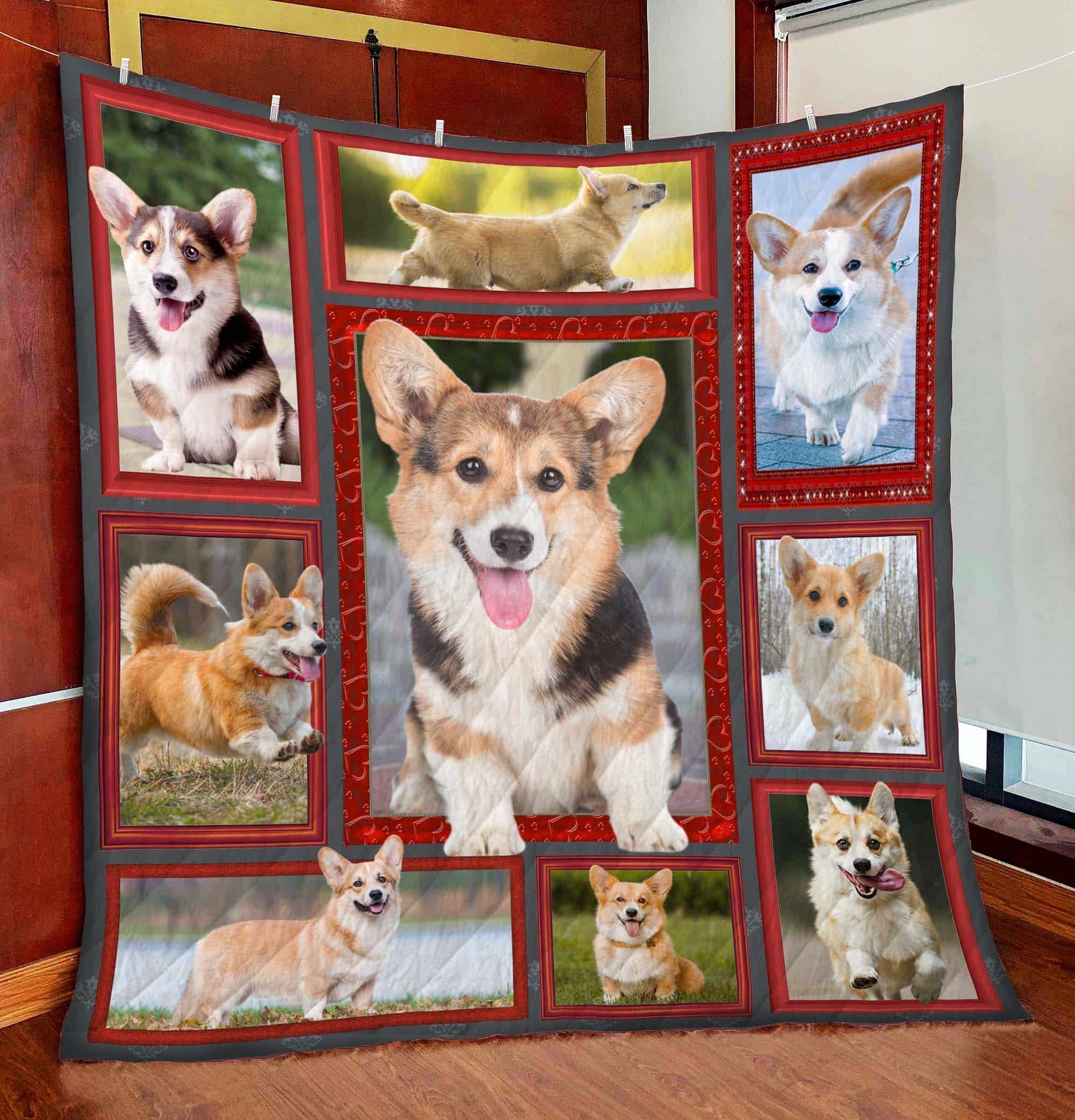 Corgi The Cute Corgi 3D Customized Quilt