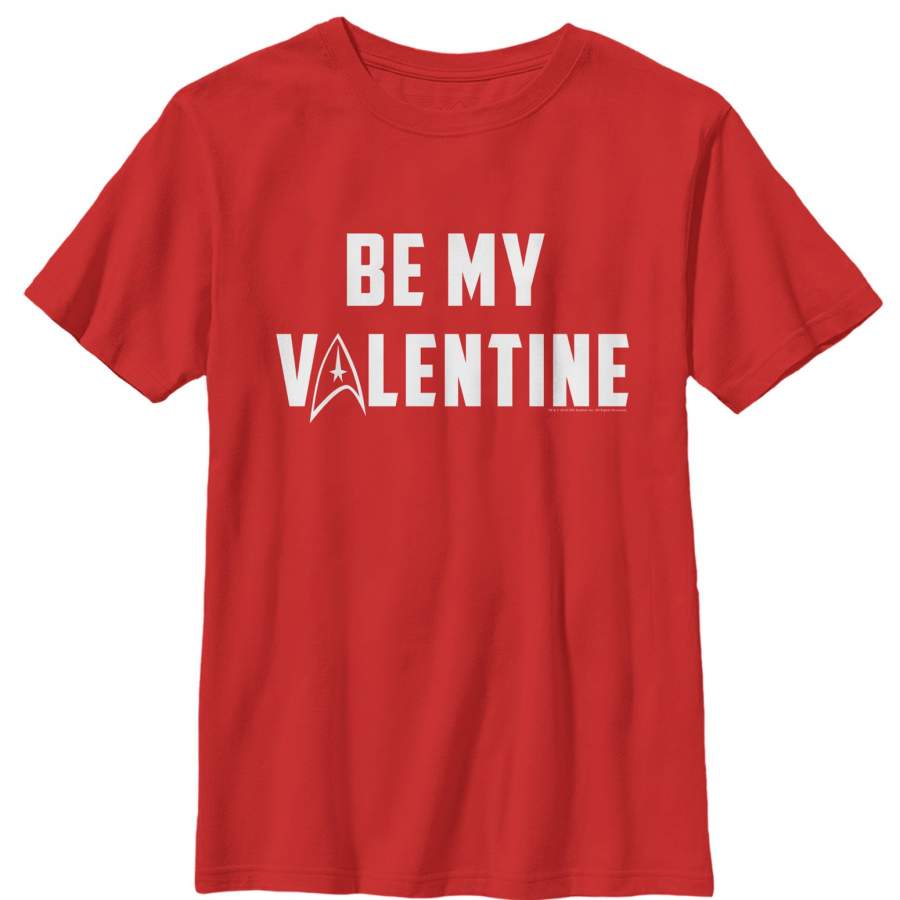 Star Trek Boy’s Be My Starfleet Valentine  T Shirt