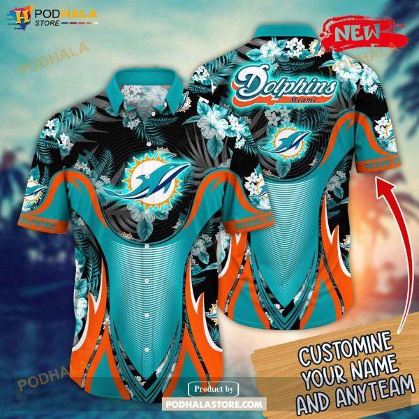 Miami Dolphins Nfl Luxury Flower Summer Football Hawaiian Shirt