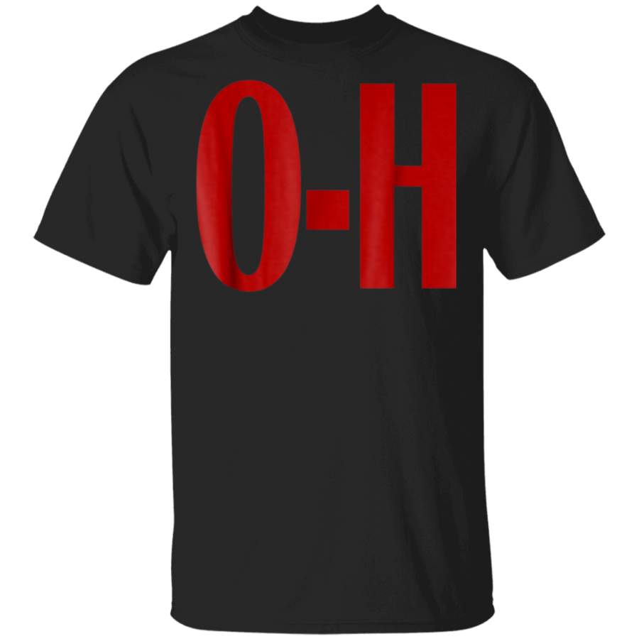 O-H Couples Matching Ohio Sports Football Funny Fun T-shirt