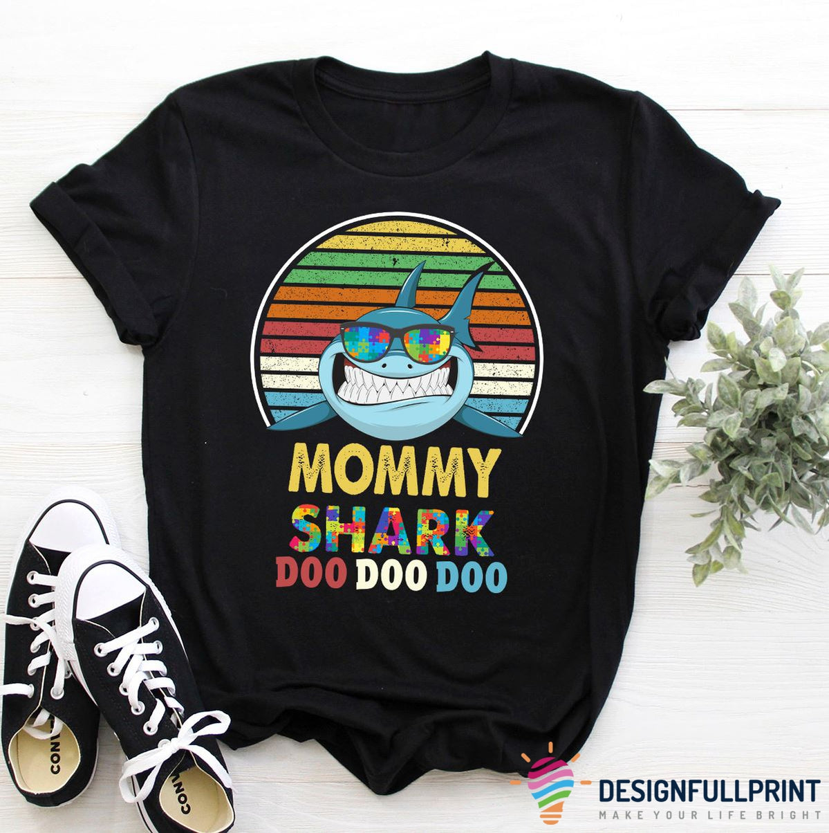 Birthday Gift Idea For Mom Mommy Shark T Shirts Nhd