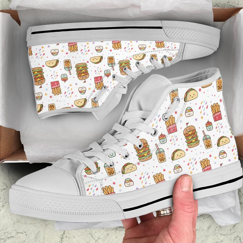 The Kawaii Junk Food Light High Sneaker, Cute Food , Anime, Kawaii Grunge, Alternative Girls, Otaku Girls, Weeaboo, Harajuku