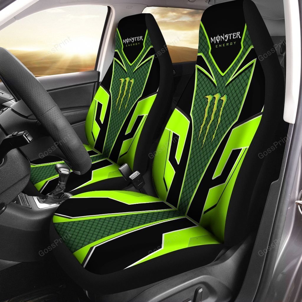 Monster Energy Car Seat Cover Ver 2 (Set Of 2)