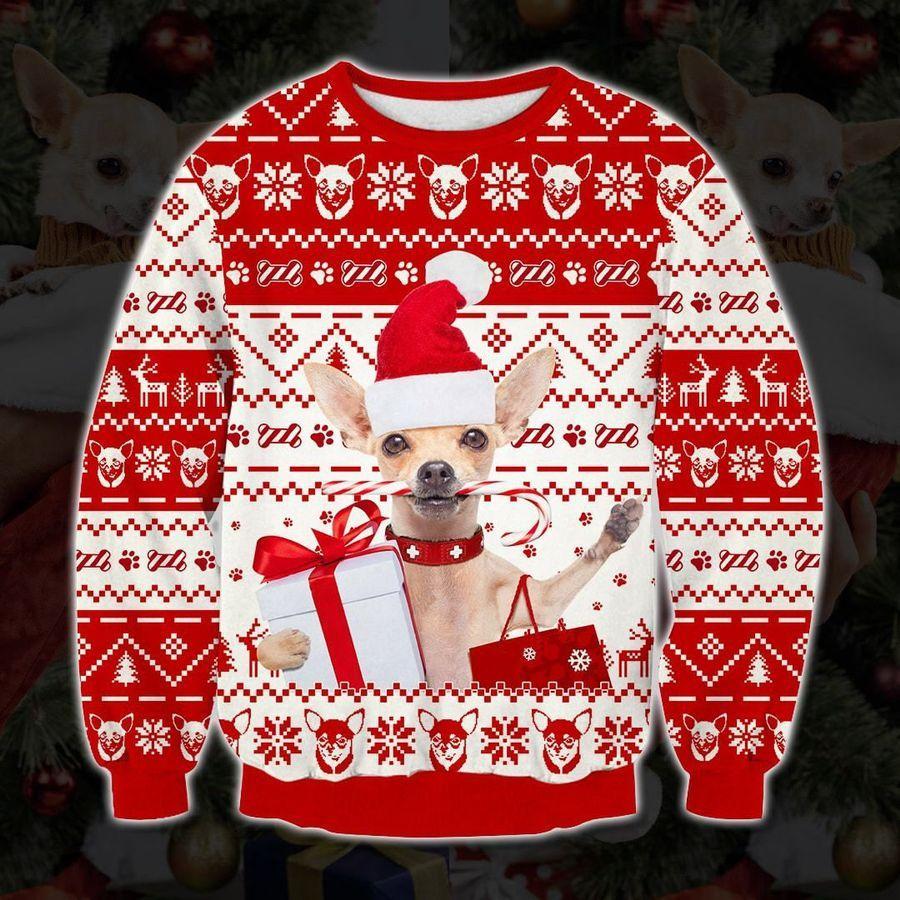 Chihuahua Ugly Christmas Sweater | Unisex | Adult | Us1888