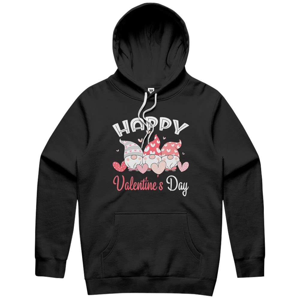 Happy Valentine’S Day Gnome Heart For Women Men Couples Hoodie