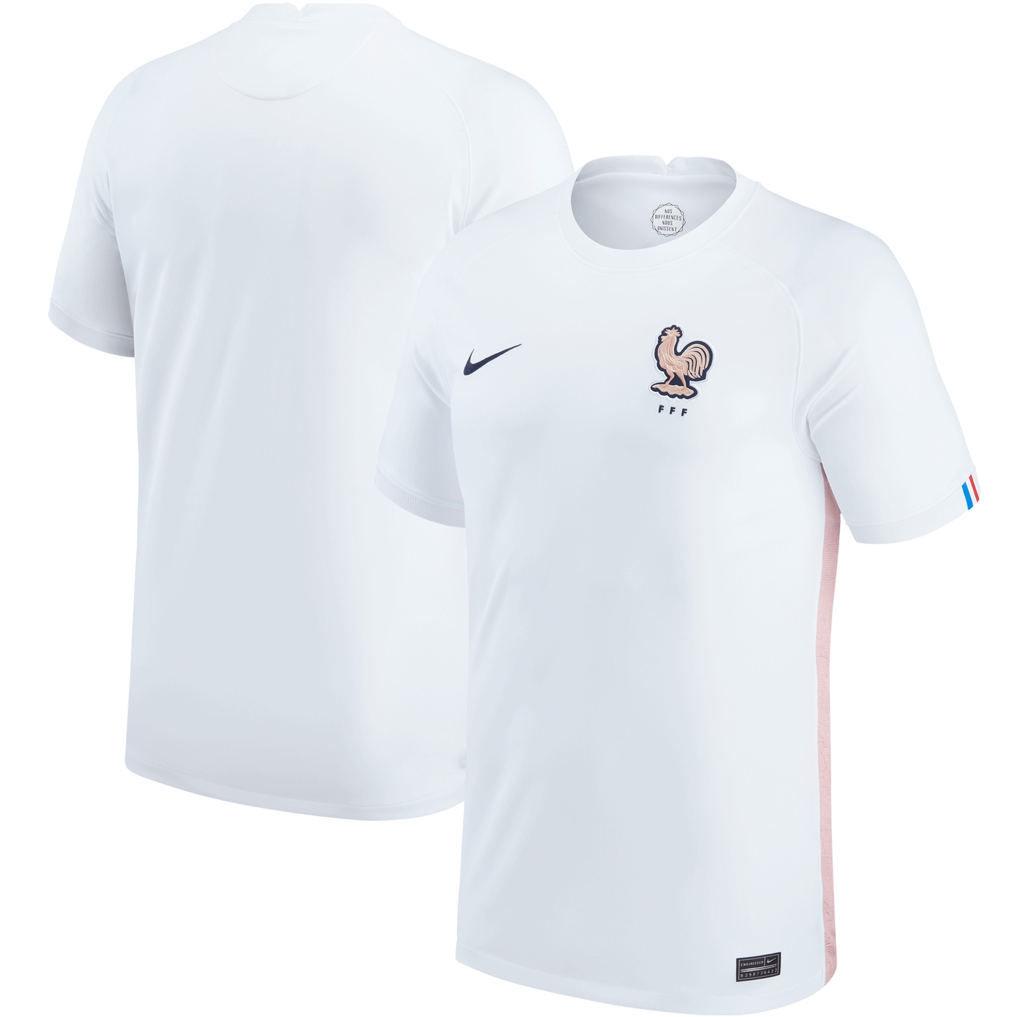 France Women's National Team Youth 2022/23 Away Replica Blank Jersey – White