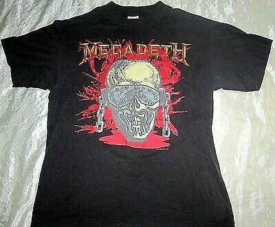 Vintage Megadeth 1987-1988 Concert Tour Shirt Spring Ford Metallica Rare! 9374