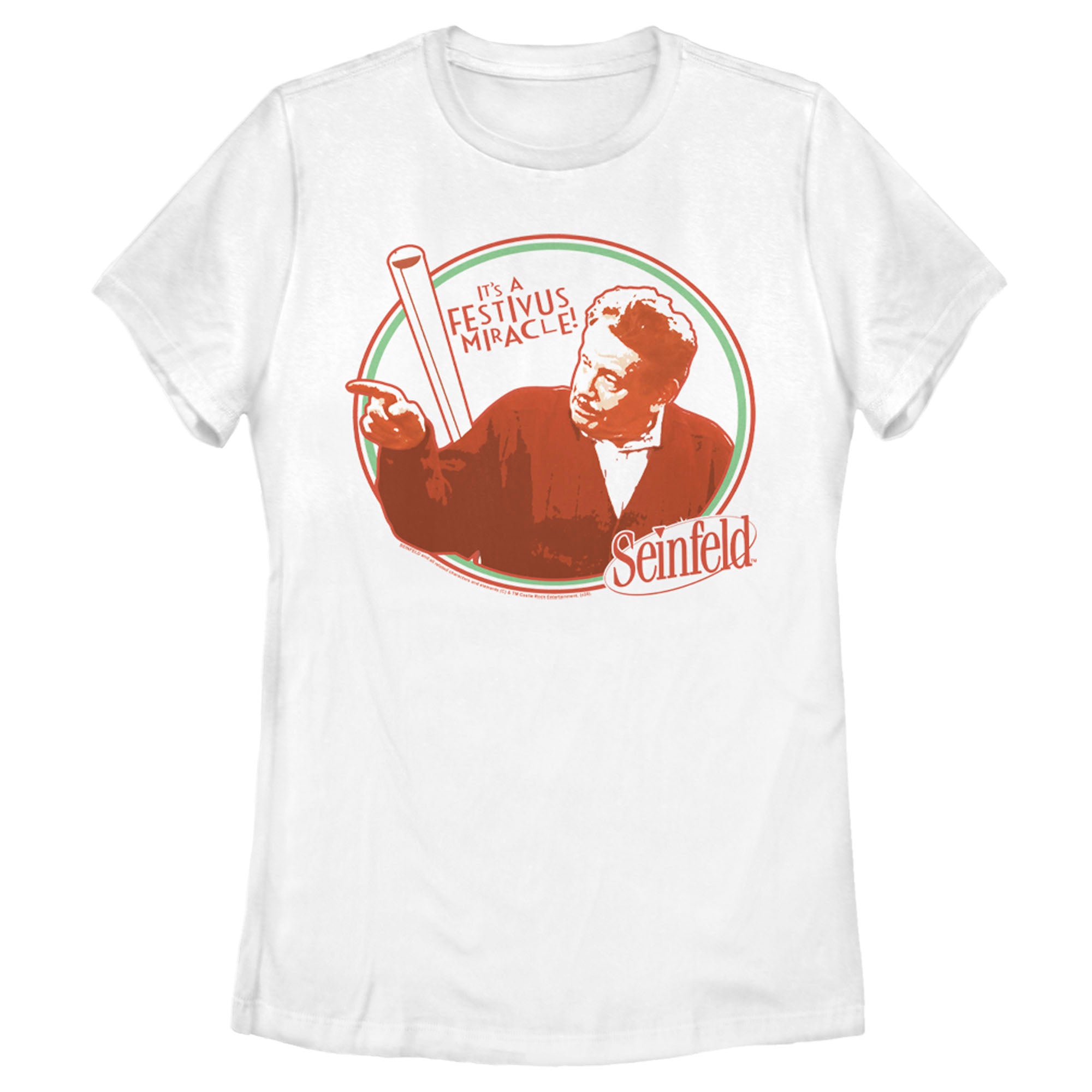 Seinfeld Women’S Frank Costanza It’S A Festivus Miracle  T-Shirt