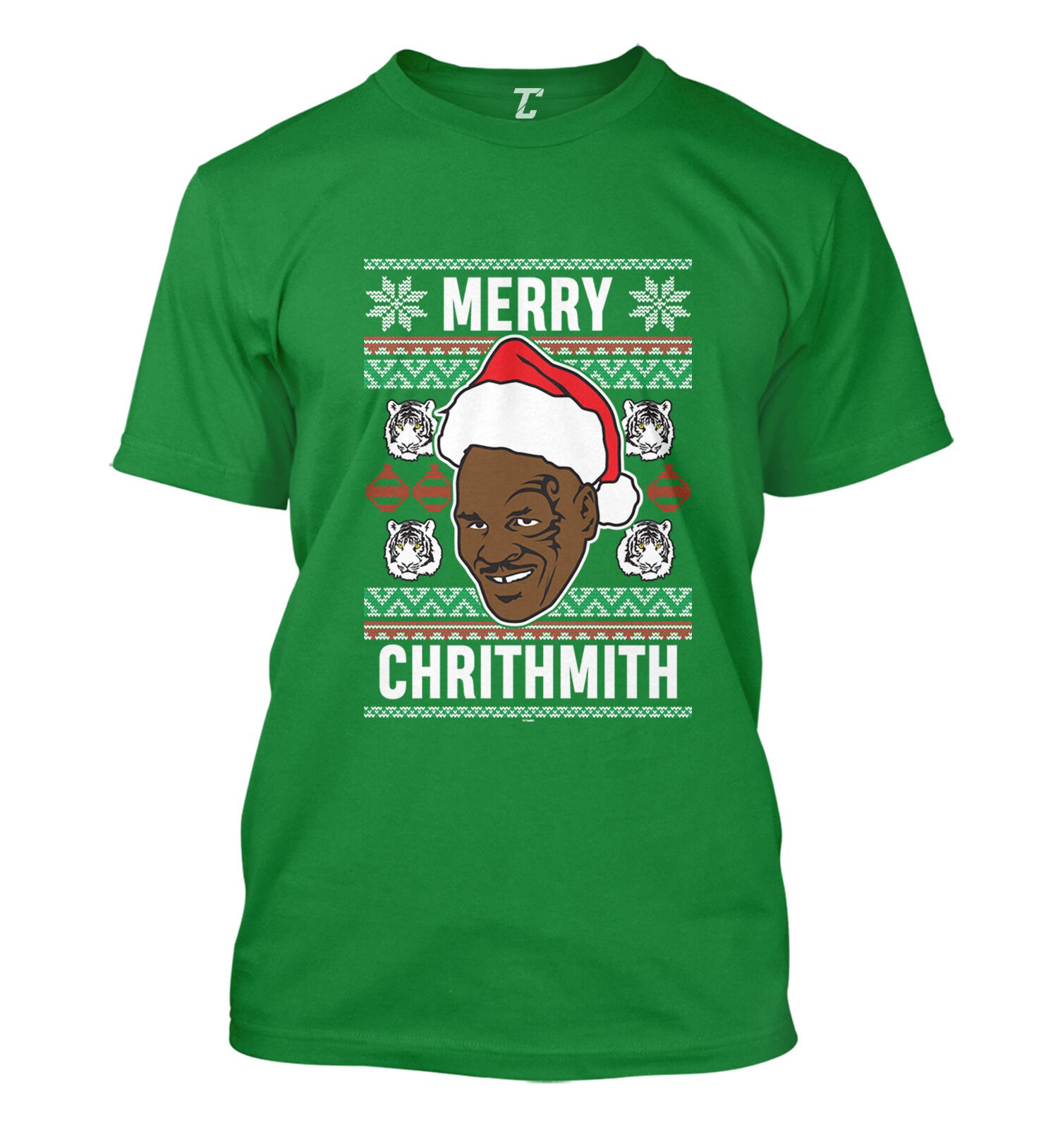 Merry Chrithmith Men's T-Shirt - Christmas Iron Mike Tyson Lisp Parody Boxing Heavyweight Punch Out Merry Xmas Holiday Party