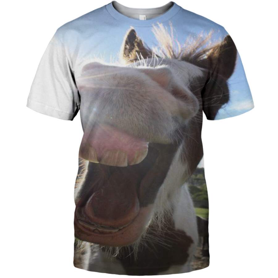 3D All Over Print Funny Donkey Shirt