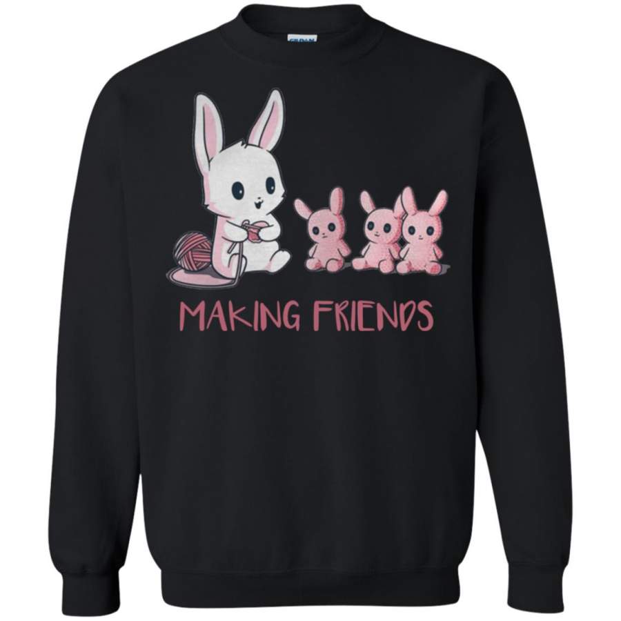 Baby rabbit making friends Sweatshirt – Moano Store