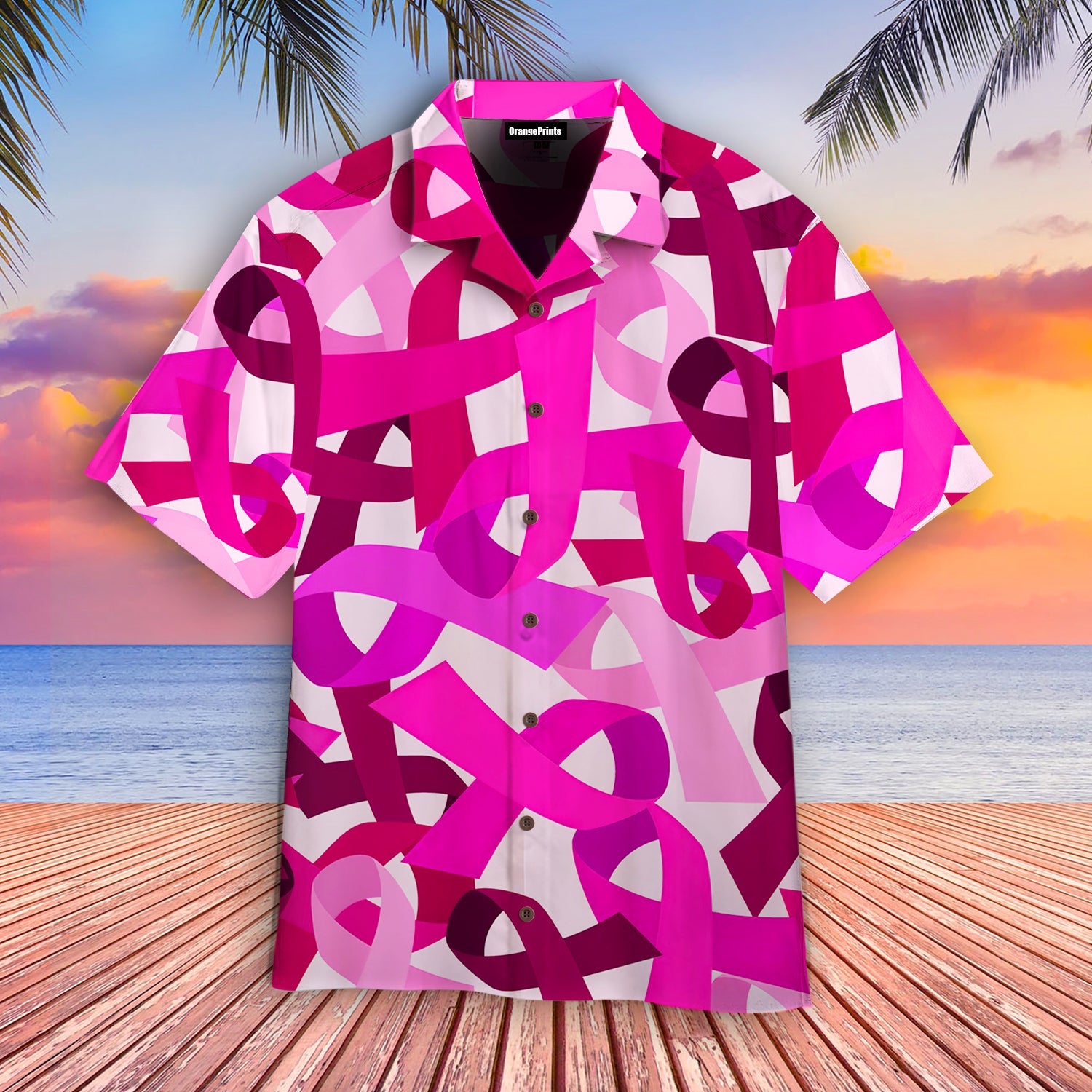 Pink Breast Cancer Awareness Hawaii Shirt For Men Women Adult Ha3890