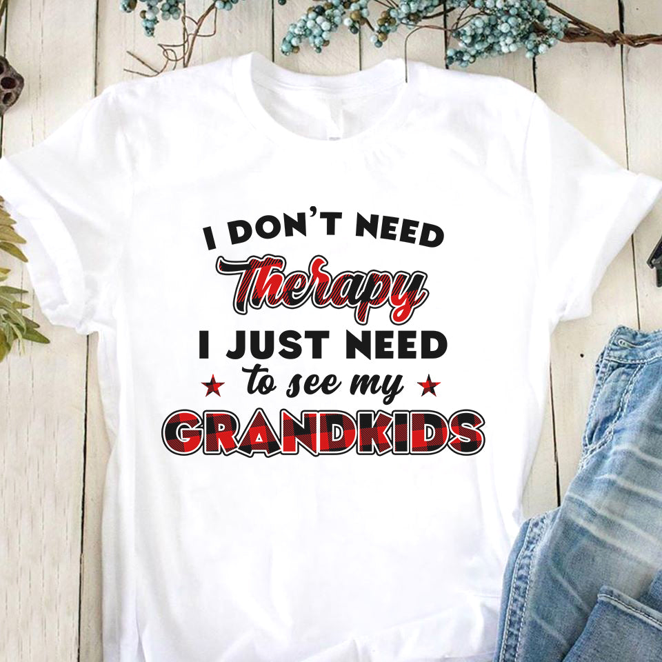 I Don’T Need Therapy I Just Need To See My Grandkids Gift Standard/Premium T-Shirt