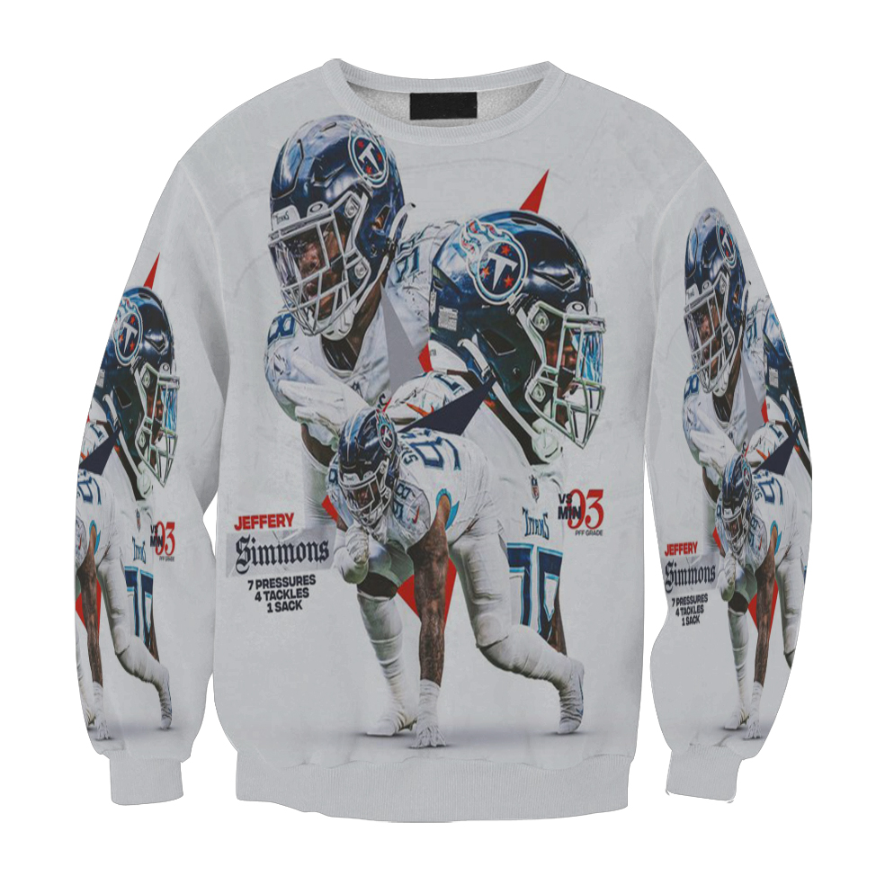 Tennessee Titans Jeffery Simmons1 Gift For Fan 3D Full Printing Sweatshirt