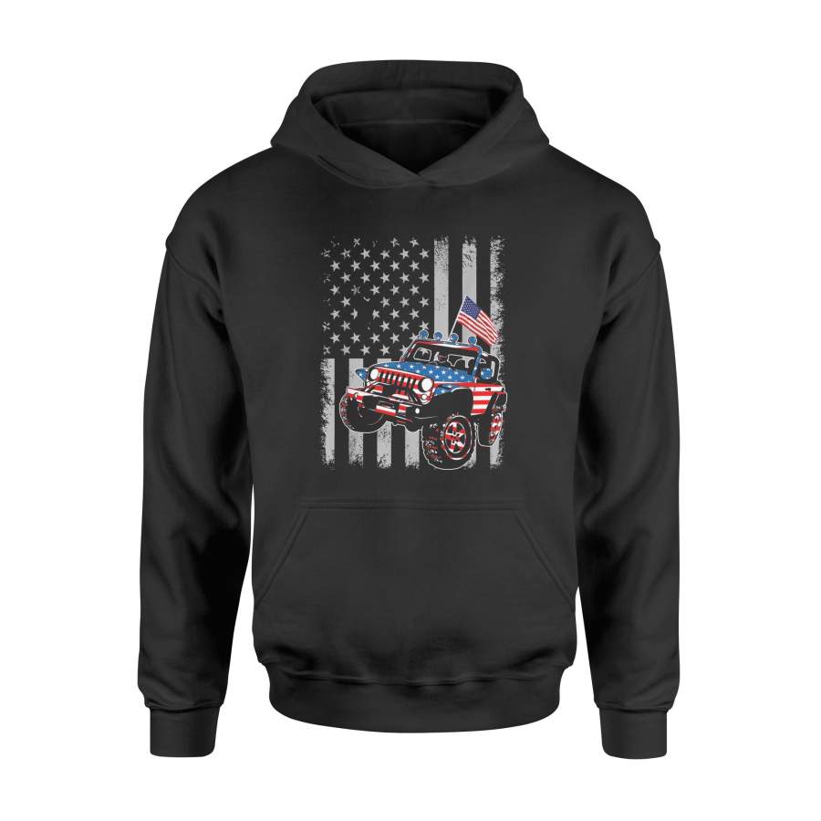 4th Of July Jeep Drivers American Flag T Shirt – Standard Hoodie