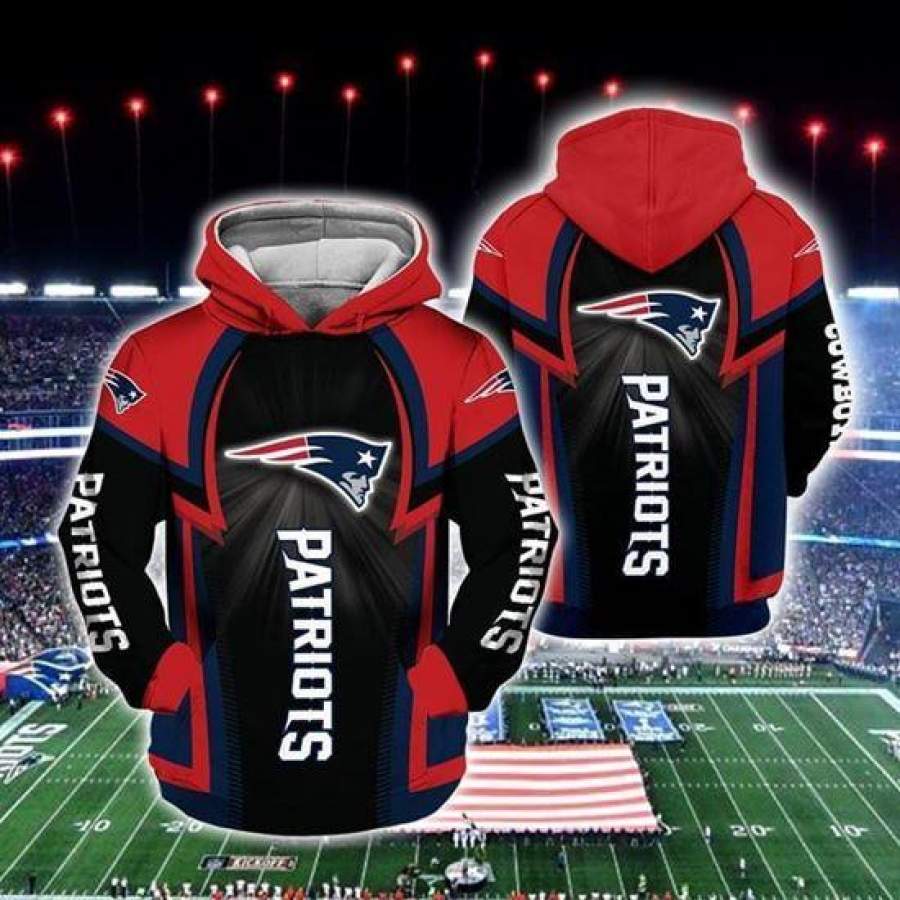 New England Patriots Hoodie 3D Style3759 All Over Printed