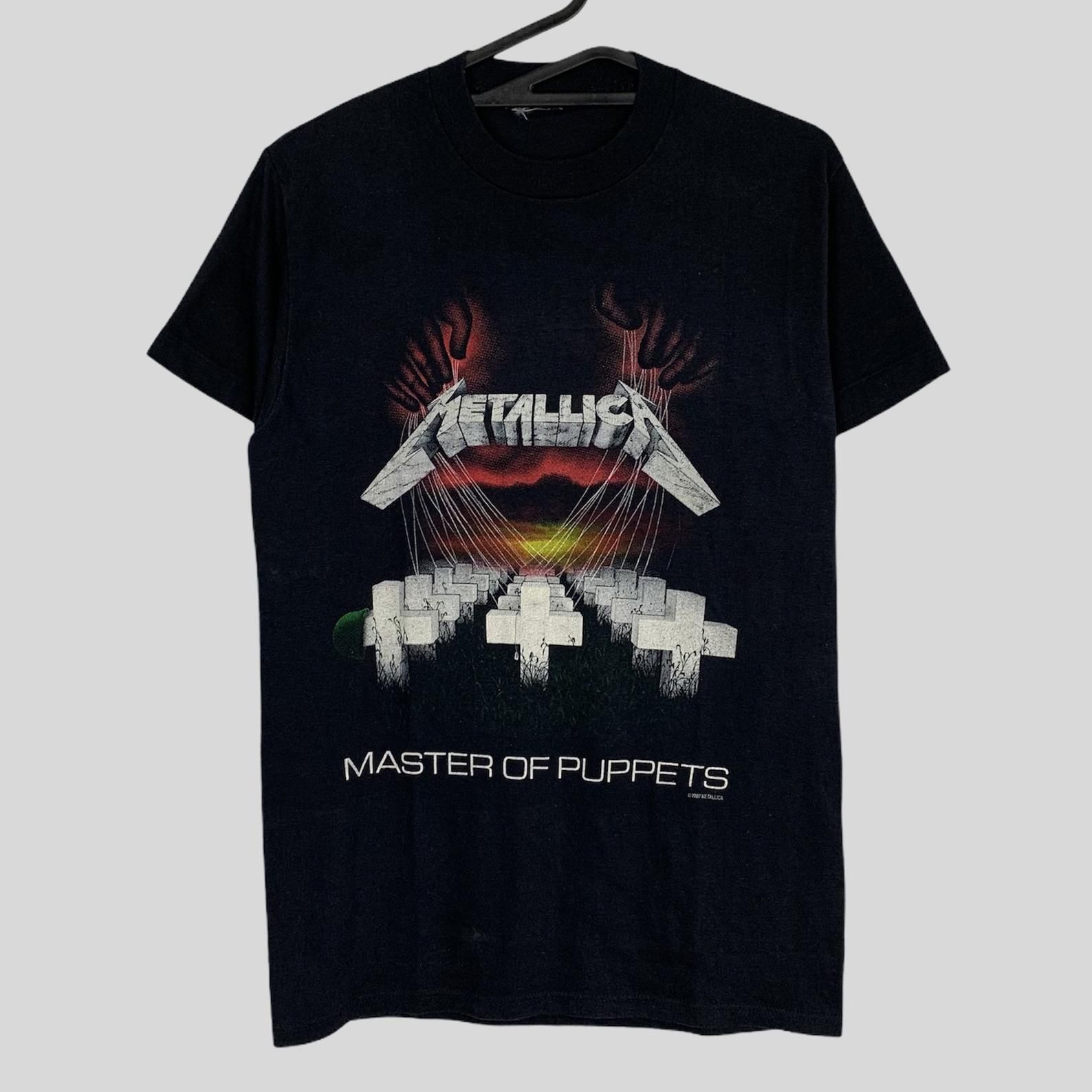 Vintage 1987 Metallica Master Of Puppets Tee T – Shirt 80S