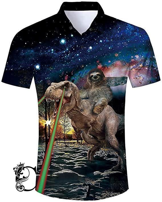 Beach Shirt Get Now Dinosaurs Hawaiian Shirt- Chillicothemall