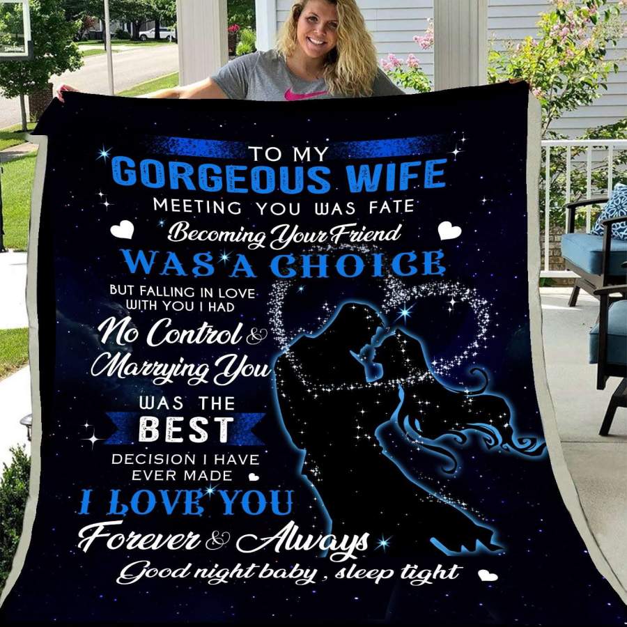 Blanket Gift For Wife Marrying You Was The Best Decision