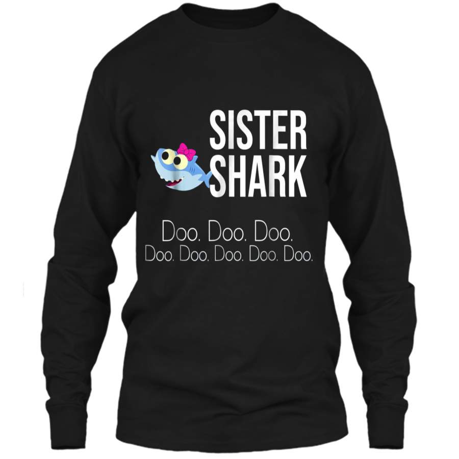 "Sister Shark" Baby Mommy Daddy Matching Family  LS Ultra Cotton Tshirt