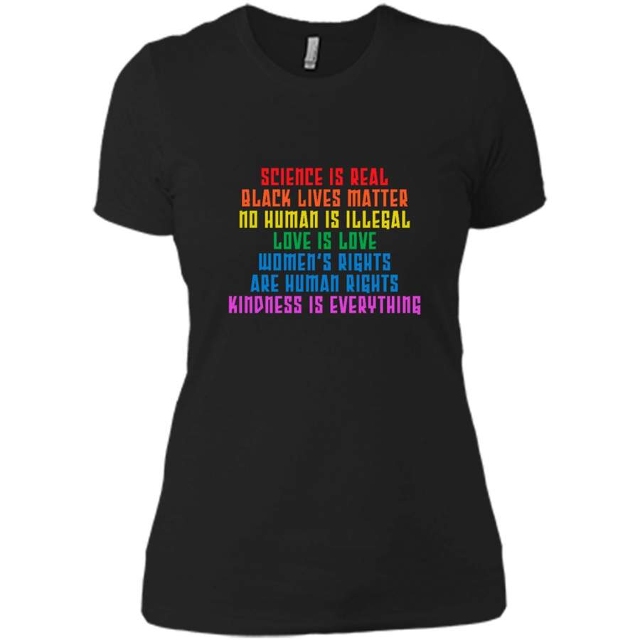 Science is Real Black Lives Matter – District Made Ladies Shirt