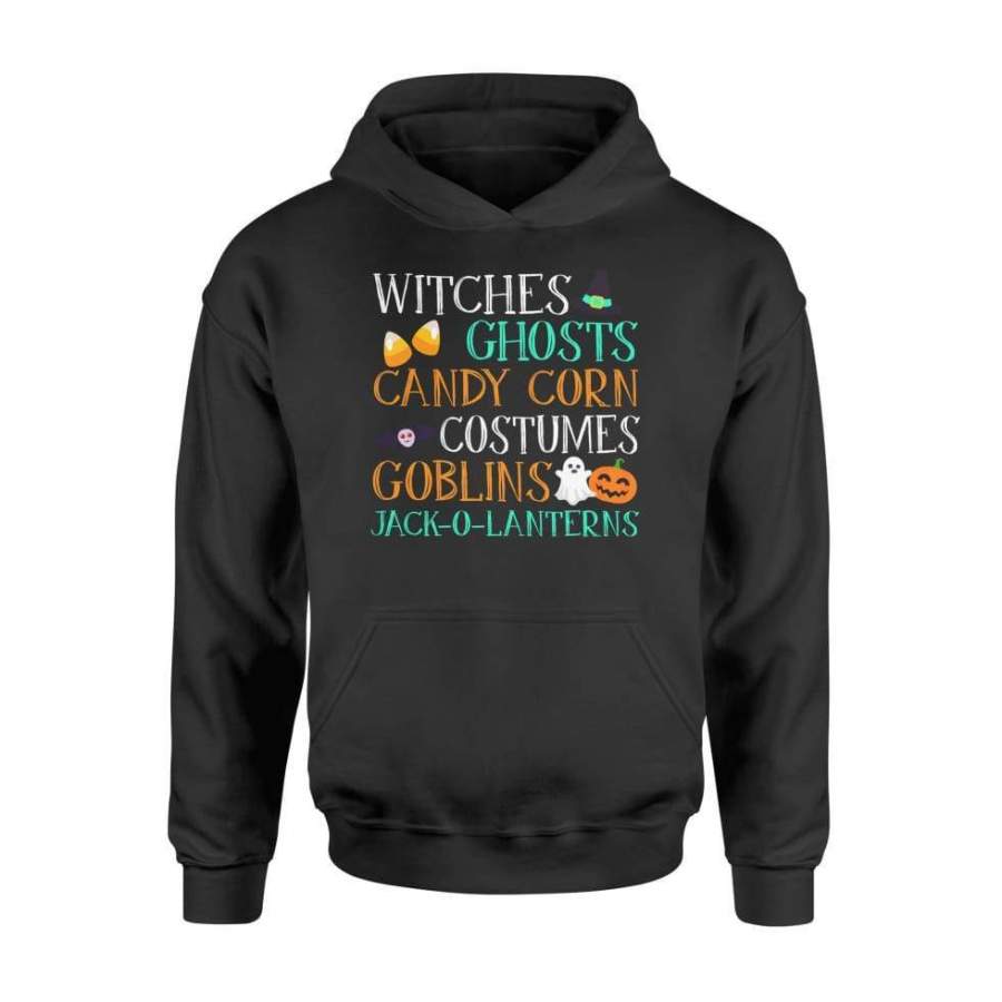 Witches Ghosts Candy Corn Halloween Costume – Standard Hoodie