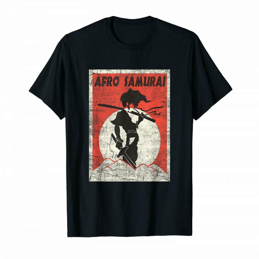 Afro Samurai Resurrection Manga Black T-Shirt