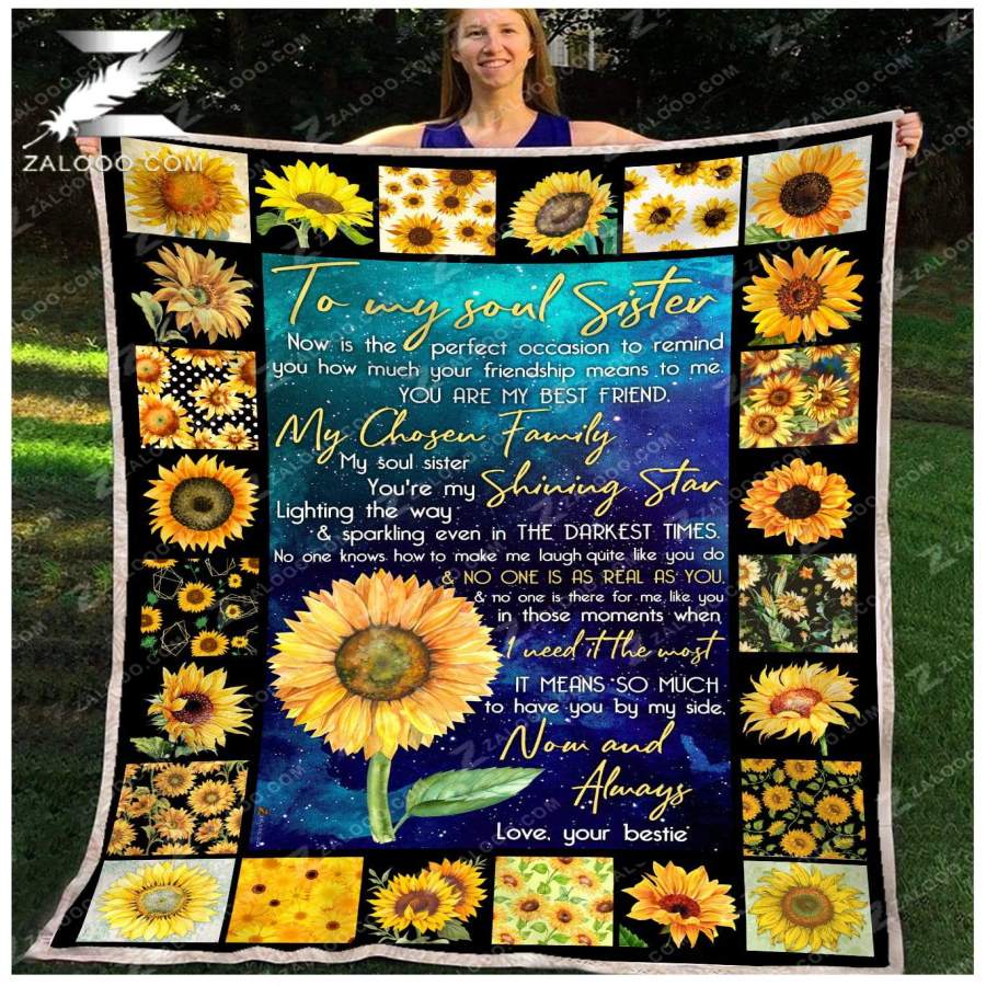 Zalooo – Fleece Blanket – To My Soul Sister