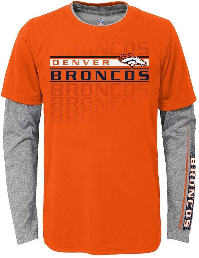 4 7 Denver Broncos Interface Dri Tek Tee Set Shirt