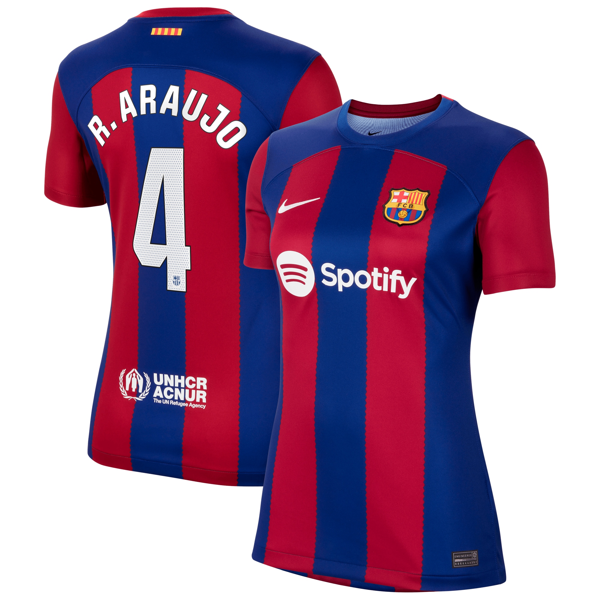 Ronald Araujo Barcelona Women's 2023/24 Home Replica Jersey – Royal