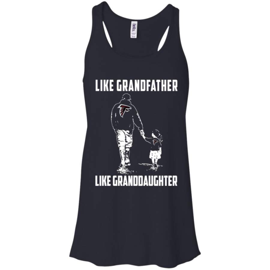 Amazing tee Atlanta Falcons Like GrandFather Like GrandDaughter t shirt Racerback Tank