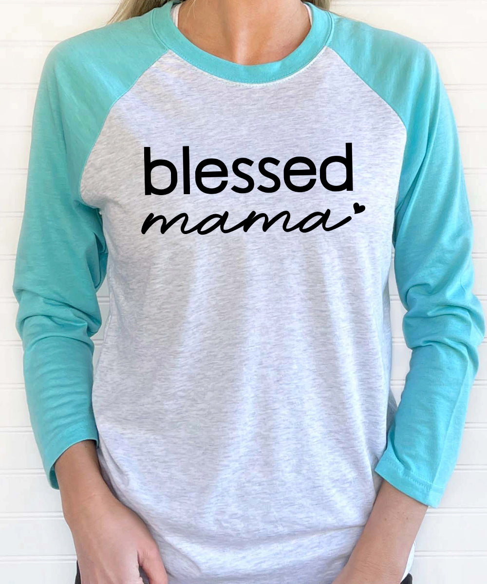 Blessed Mama Ii Baseball Tee