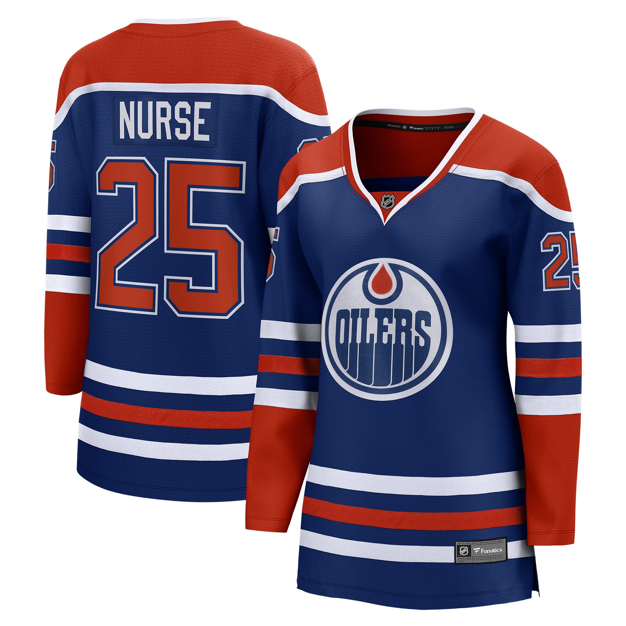 Darnell Nurse Edmonton Oilers Branded Women's Home Breakaway Player Jersey – Royal