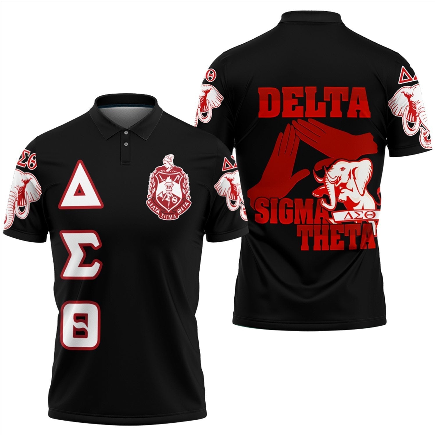 Sorority Polo – Delta Sigma Theta Letters Polo Shirt